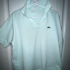 Ocean foam Lacoste shirt XXL (Fits like L)